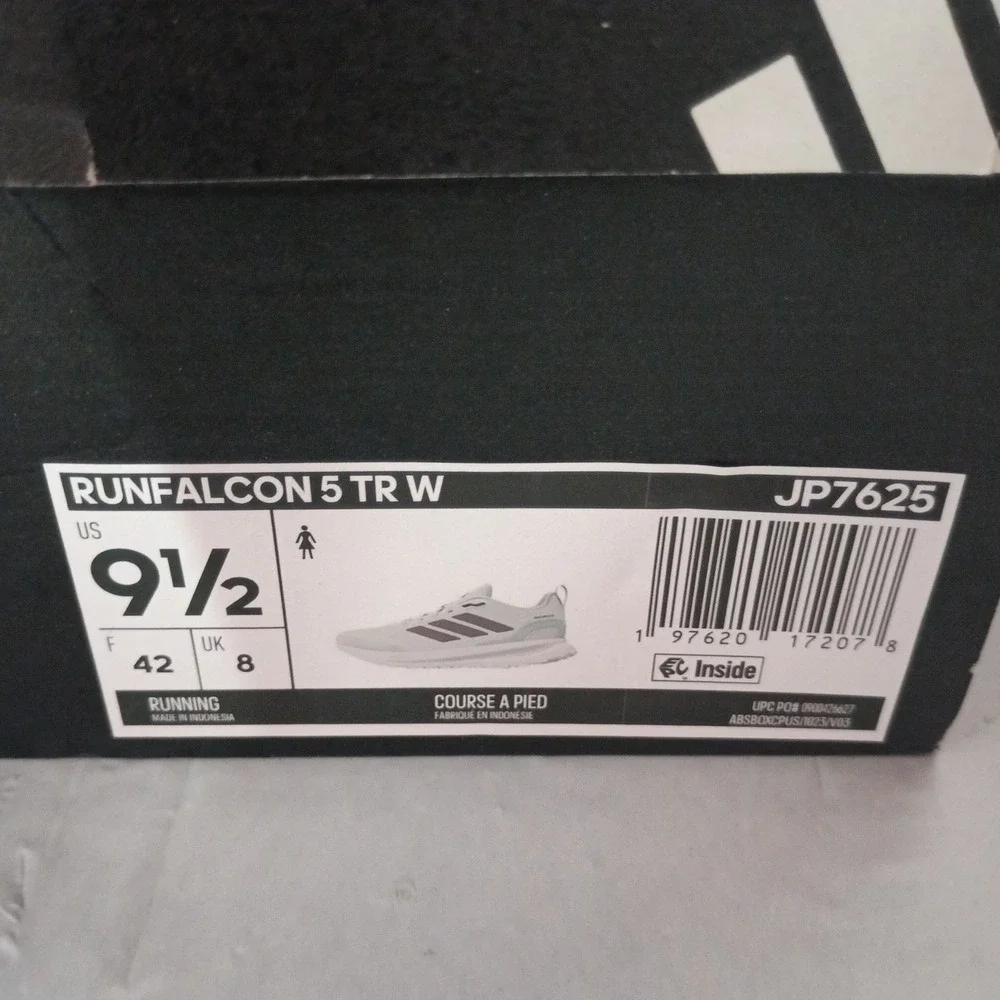 Adidas Runfalcon 5 TR W Shoes Womens Size 9.5 Beige Water Repellent Trail JP7625